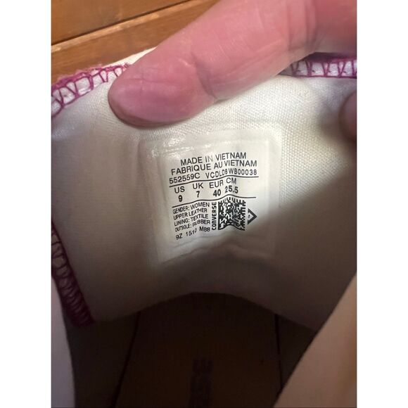 Converse Chuck Taylor All Star Brea High Top iridescent sneakers Sz 9 - Picture 8 of 8